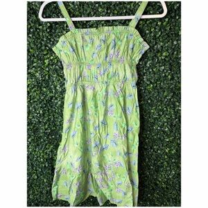 Elegant Green Floral Dress